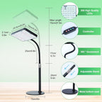 2026 Tabletop Grow Lights for Indoor Plants, Seed Starting, Bonsai, 4/8/12/16/20H Timer, 25 Watt Power Draw, Bright Enough Like A Small Sun, Daisy Chain Function, 16"-24" Height Adjustable
