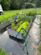 anleolife 8x4x1.5ft rectangular raised garden bed kit, quartz, package contents