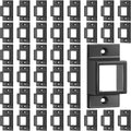 zonon 20 pcs black 1" x 1" aluminum, main product view
