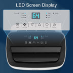 12000 btu portable air conditioner for rooms up showing dimensions