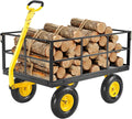 vevor 1400 lbs steel garden cart, heavy duty, main product view