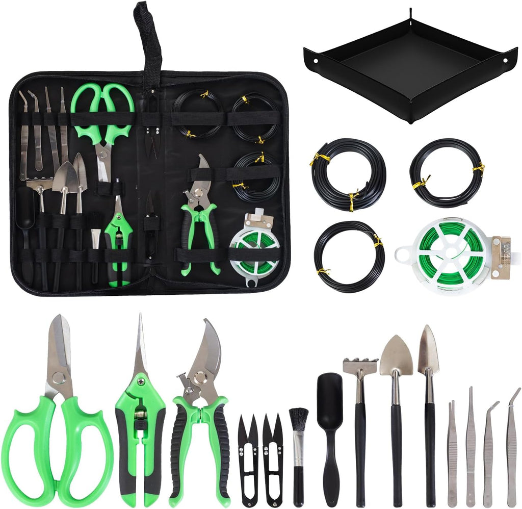 bonsai tools kit 20 pcs garden tools set, main product view