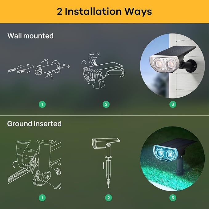Linkind Solar Lights Outdoor StarRayS, Color Changing Solar Spot Lights, IP67 Waterproof Solar Spotlights for Landscape Garden Pathway Walkway (Multicolor, 6 Pack)