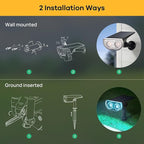 Linkind Solar Lights Outdoor StarRayS, Color Changing Solar Spot Lights, IP67 Waterproof Solar Spotlights for Landscape Garden Pathway Walkway (Multicolor, 6 Pack)