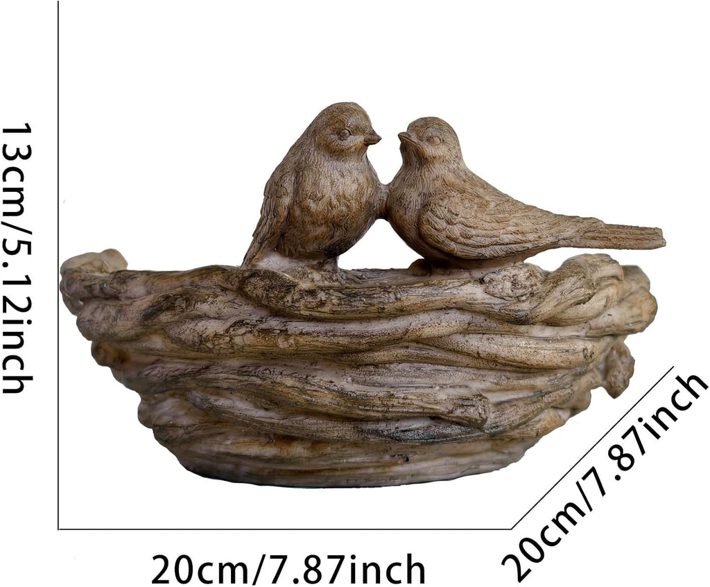 Outdoor Bird Feeder Wild Bird Bath Bowl, 7.8×7.8×5.1 Inches