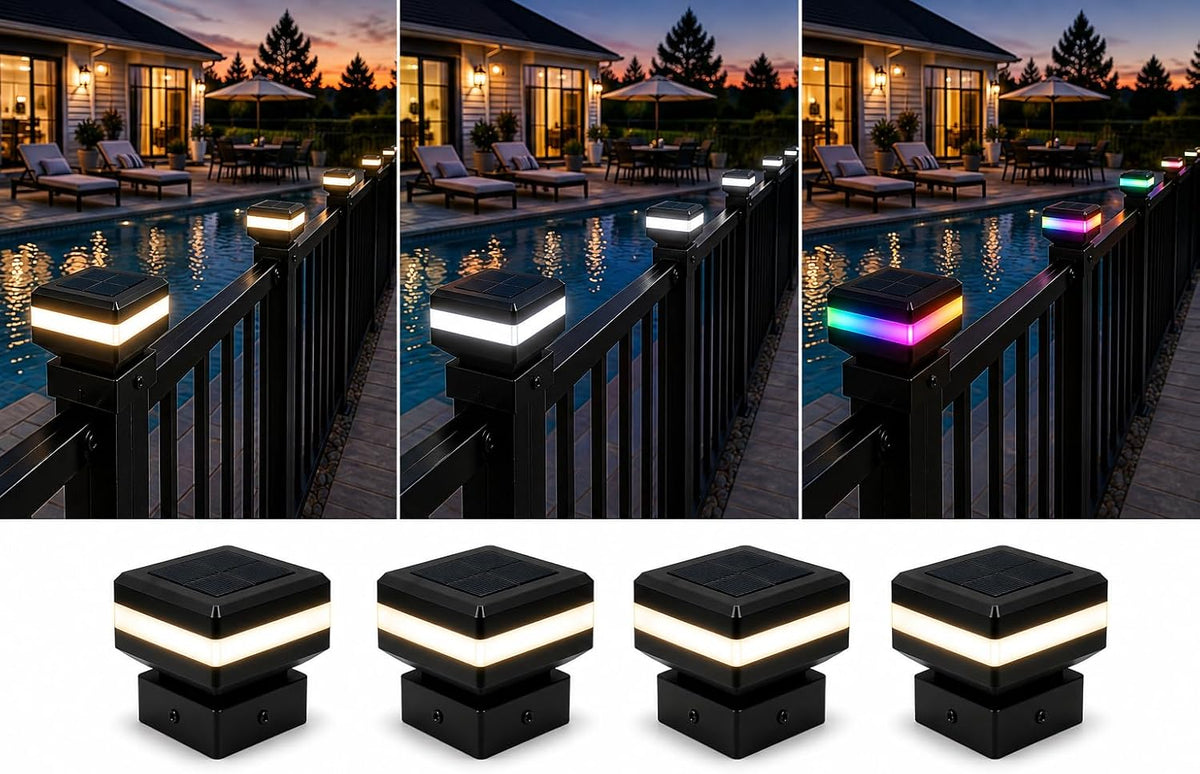 solar post cap lights for 2x2 inch aluminum, main product view
