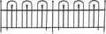 sunnydaze strasbourg 6' steel decorative garden fence panels, main product view
