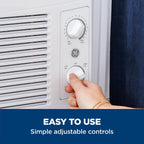 ge window air conditioner unit, 5,000 btu for, side view