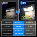 Aootek Solar Lights Outdoor 182 LEDs 2500Lm Solar Motion Sensor Lights IP65 Waterpro of with Wide Anglefor Patio Garden Garage Yard Front Door(2pack)
