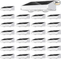 NIORSUN Solar Fence Lights,24 Pack Solars Deck Light,Warm White Color,Outdoor Bulb Waterproof Led IP65,Power Patio Lamp with Lenses for Outside/Backyard/Railing/Yard(White)