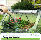 quictent 4x3x2ft galvanized raised garden bed with cover, package contents