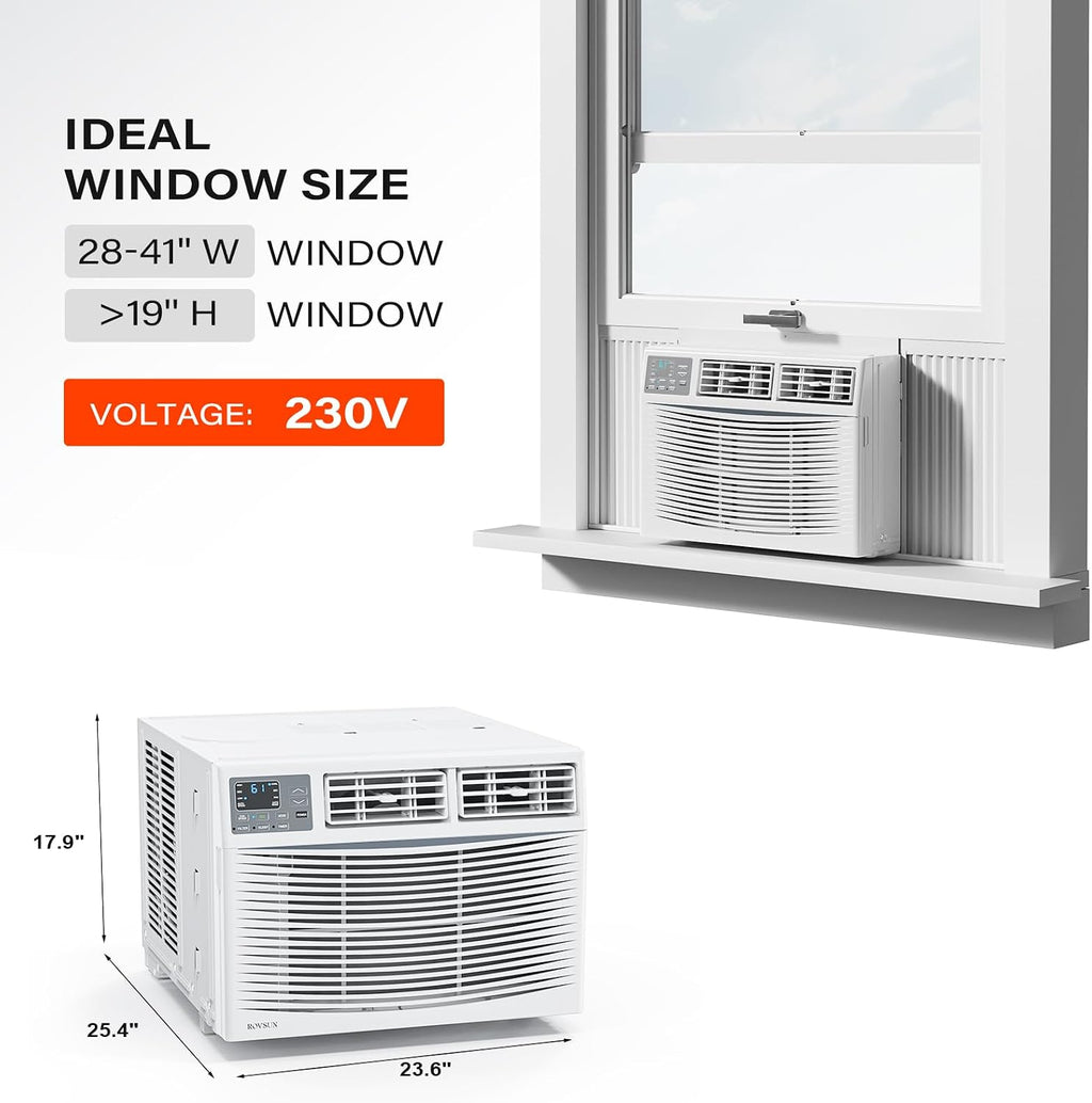 rovsun smart 18000btu window air conditioner with wifi, package contents