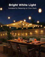 Govee S14 Bulb Outdoor String Lights 2, 144ft RGBIC Smart Warm White Outdoor Lights with 15 LED Bulbs, 111 Scene Modes for Outdoor Decor, IP66 Compatible with Alexa, Google, Matter, APP Control