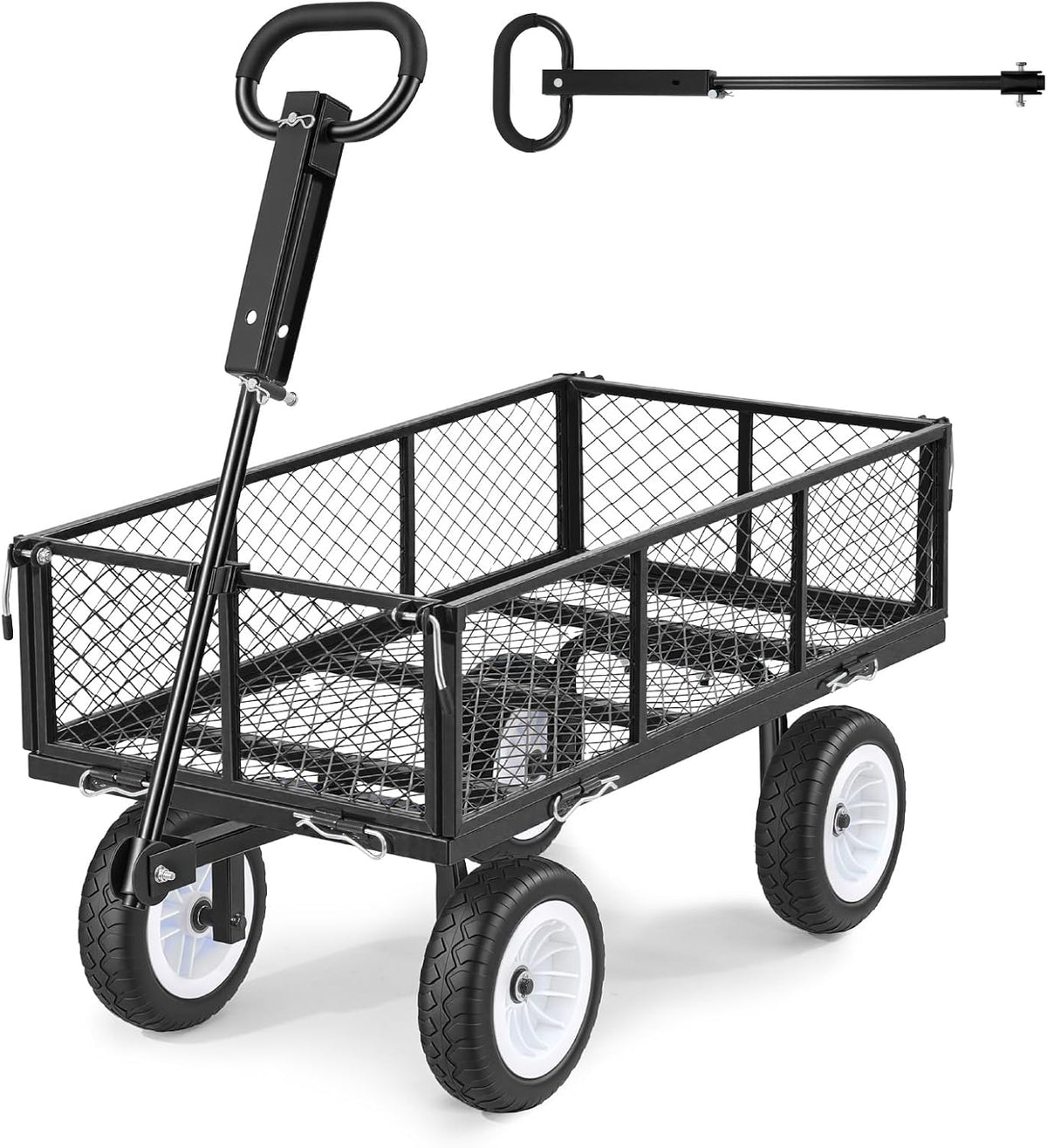 vevor 900 lbs steel garden cart, 2 in, main product view