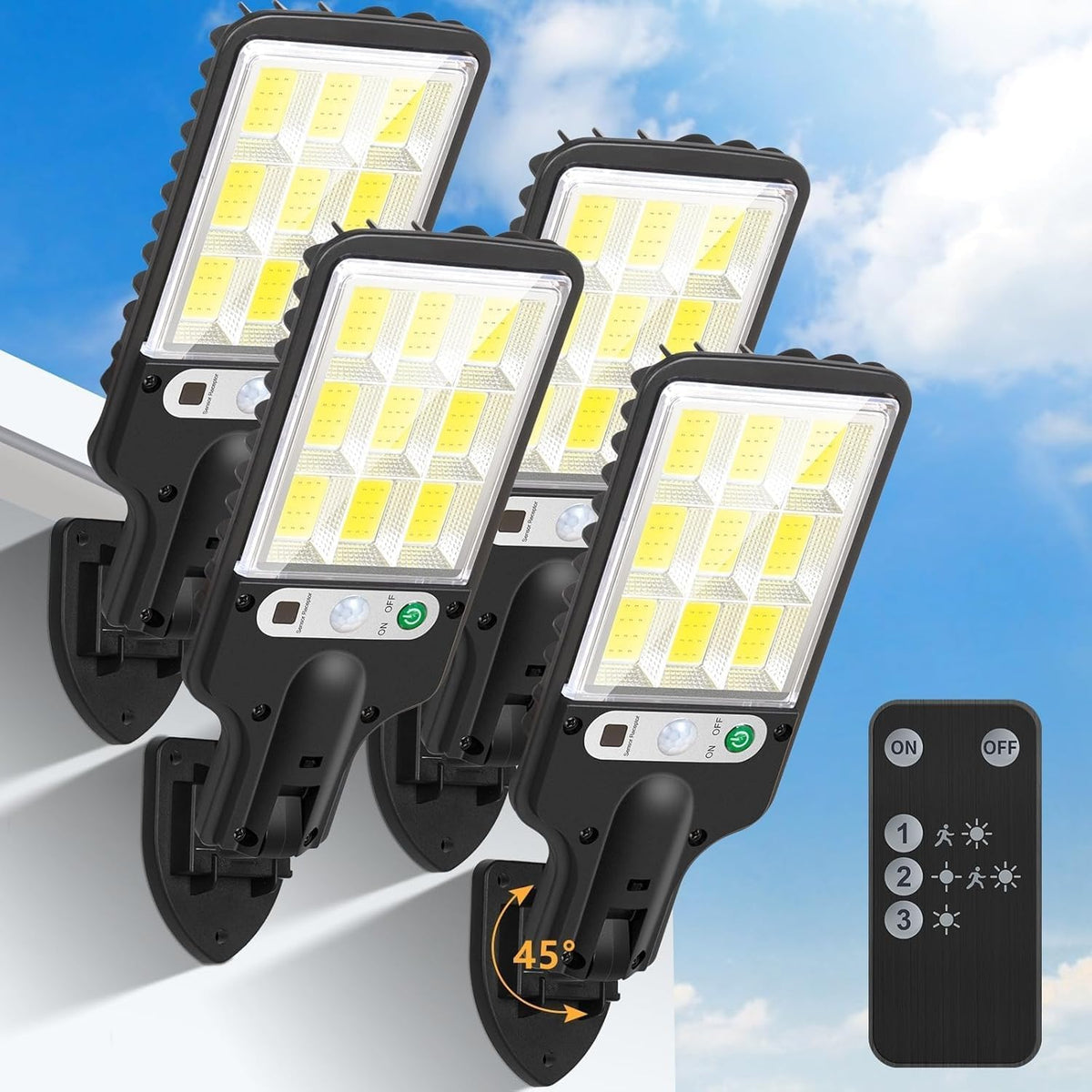flumy outdoor street lights solar powered - 108, main product view