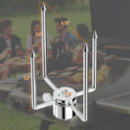 Skyflame Heavy Duty Stainless Steel Rotisserie Meat Forks | Fits 1/2-Inch and 3/8-Inch Hexagon Spit Rods, Fits 3/8-Inch and 5/16-Inch Square Spit Rods