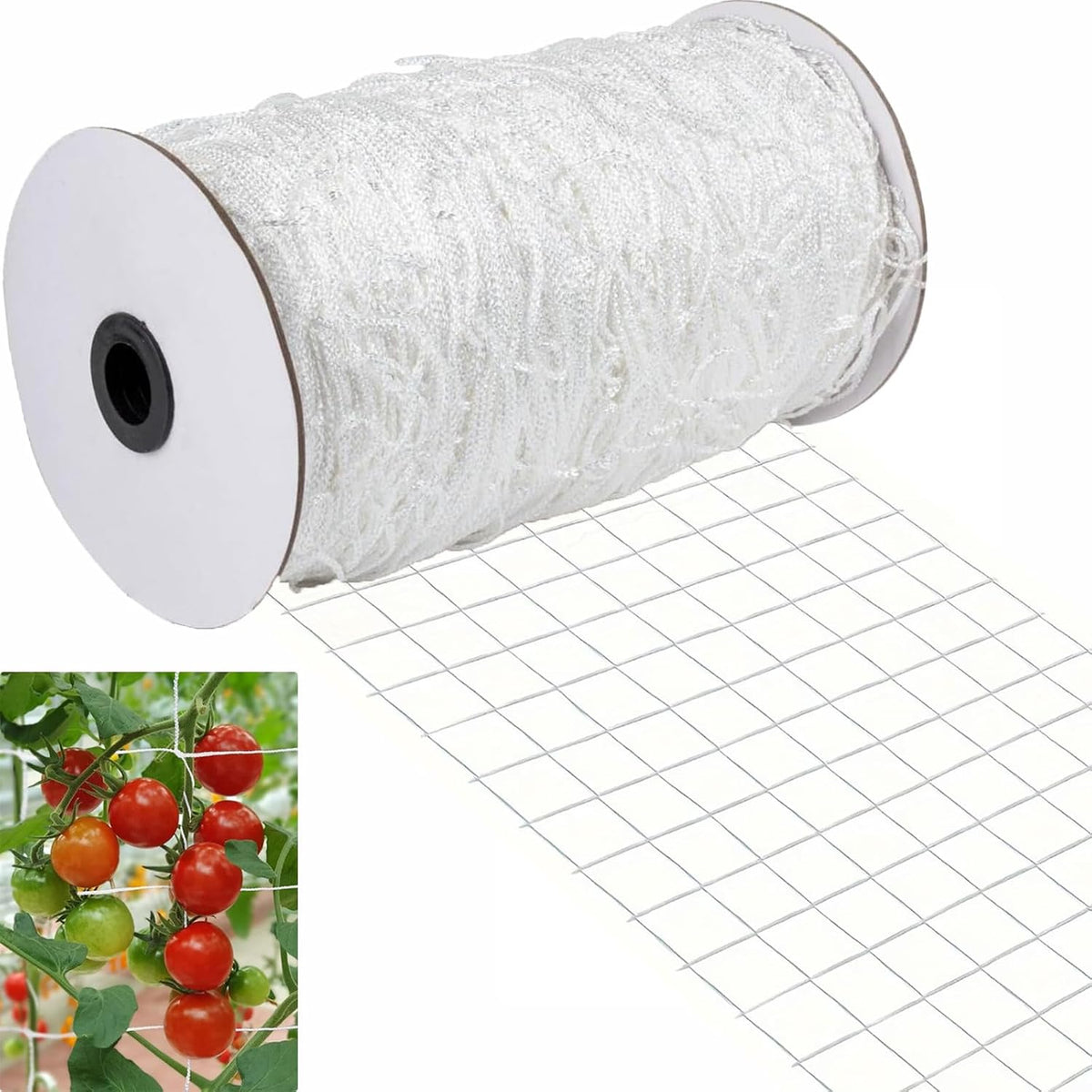 garden trellis netting roll 4x500ft 6inch soft mesh, main product view