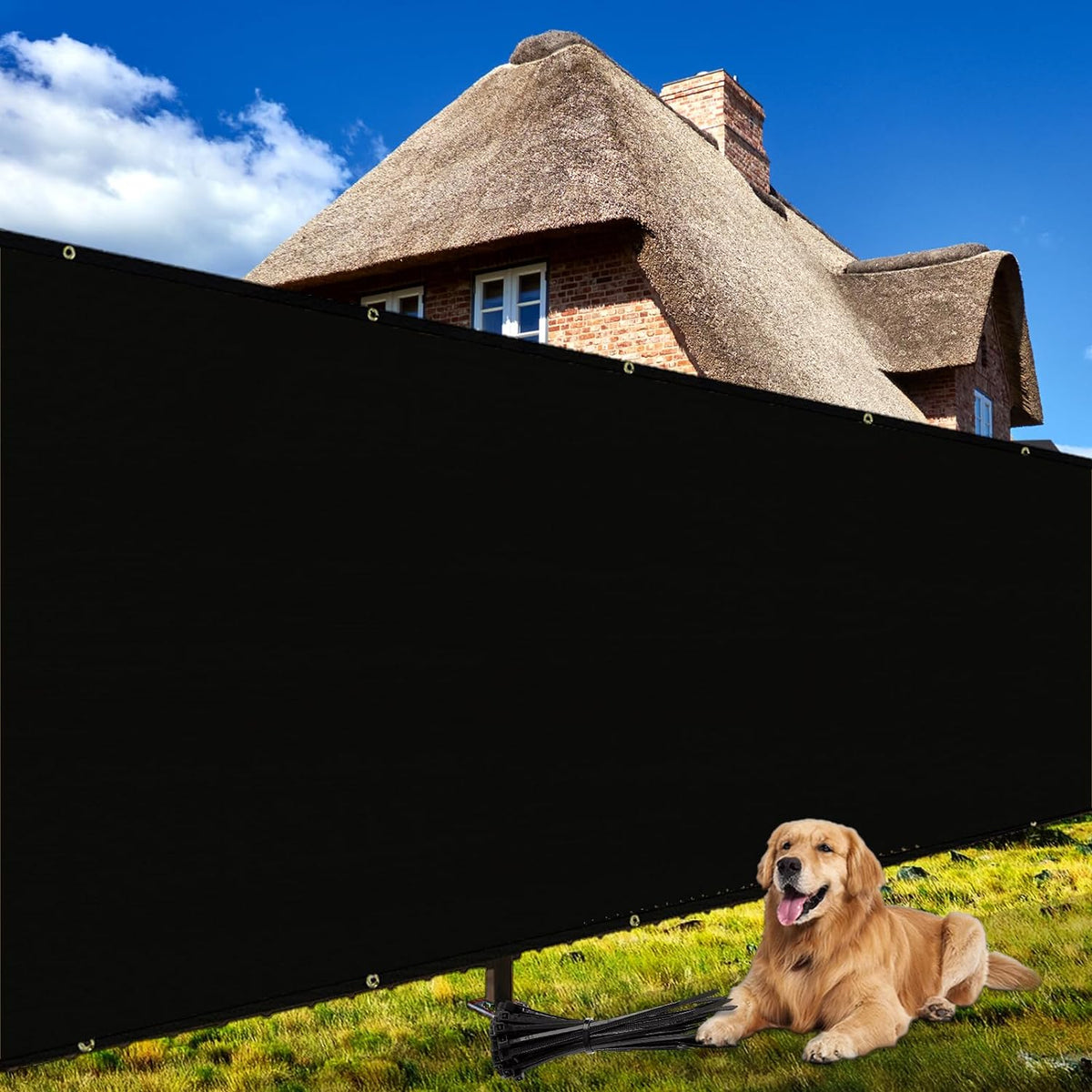 shade&beyond 6' x 50' fence privacy screen heavy, main product view