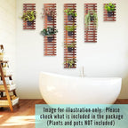 ShopLaLa Wall Planter – Hanging Planter for Indoor Plants, Plant Stand, Air Plant Succulent Holder, Vertical Garden. Large Wall Decor for Living Room, Room Decor for Teens
