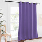 NICETOWN Blackout Curtains 84 Inch Length, Thermal Insulated Curtains for Bedroom Grommet Energy Saving Room Darkening Drapes for Living Room Window, 1 Panel, Lilac Purple, 66" W x 102" L