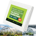 8x25 ft greenhouse plastic sheeting, 6 mil green, main product view