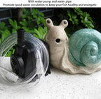 Spitters for Small Ponds, Animal Pond Sprinkler, with Water Pump, Outdoor Water Feature Statue, Yard Garden Decoration for Ponds