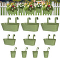 3 different size metal iron hanging flower pots, main product view