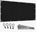 buzzbazaar 10' x 13' black 200 gsm virgin, main product view