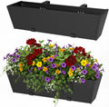 railing planter box 36 inch, heavy duty metal, main product view