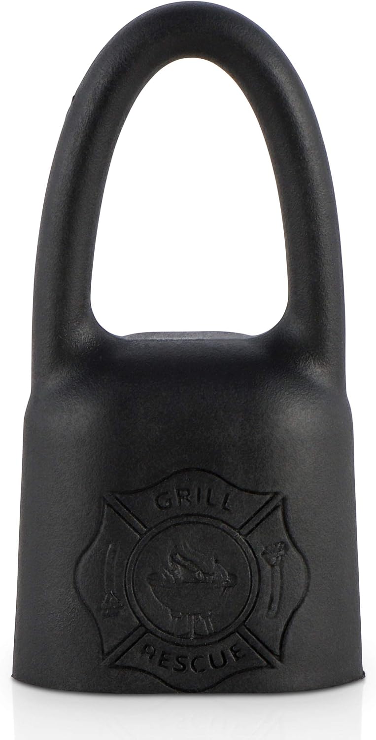 Grill Rescue BBQ Replaceable Scraper Cleaning Head, Bristle Free - Durable and Unique Scraper Tools for Cast Iron or Stainless-Steel Grates, Barbecue Cleaner (Hanger)