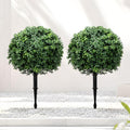 24 inch artificial boxwood topiary trees, set of, main product view