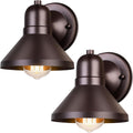 brightever outdoor barn wall light fixtures, 2-pack brown, main product view