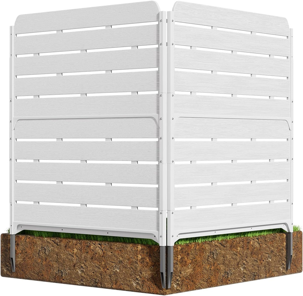 homspark fence privacy screen decorative garden fence panels showing dimensions