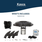 Kasco 3/4HP VFX Aerating Fountain, 120V, 100ft Power Cord | Aerating Fountain with V-shaped display pattern with aeration, Ideal for ponds up to 3/4 acre, Float included
