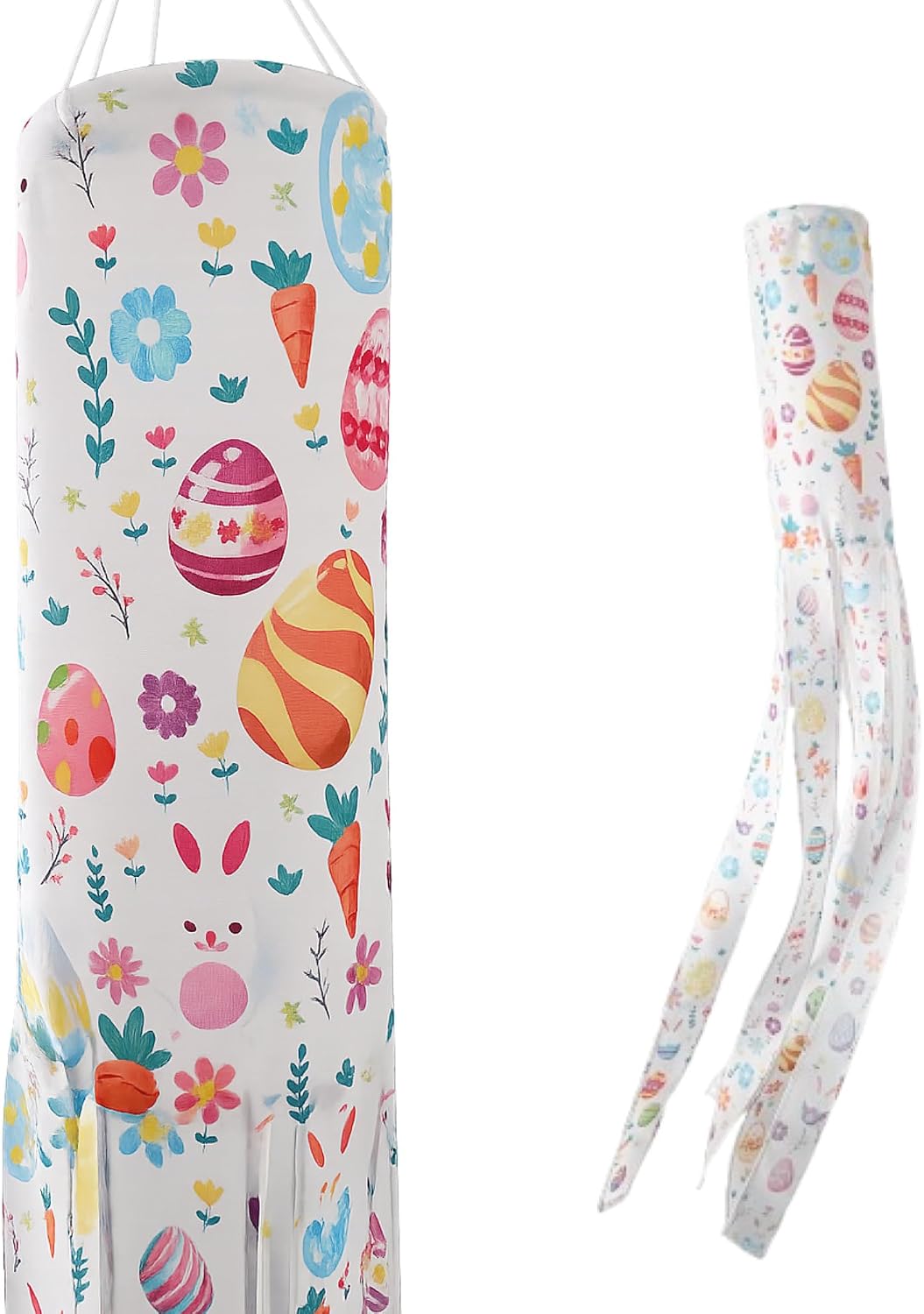 Madrona Brands Easter Collage Windsock | Durable Outdoor Hanging Wind Decor | Yard, Patio, Porch | 48 Inch