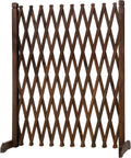 mygift expandable wood garden trellis freestanding lattice brown, main product view