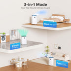 14000 btu portable air conditioner for large room, close-up detail