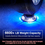 Solar Driveway Lights - 10 Pack, IP68 Waterproof, 2 Color Modes (Blue/White) for Step, Sidewalk, Pathway, Patio, Garden