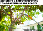 Pruning Manual Hand Saw for Tree Trimming (Pole Sold Separately) | Hand Held or with Extension Manual Pole Saw // Fits All Extension Poles with Standard US Acme Thread // Tree Limb Hand Saw