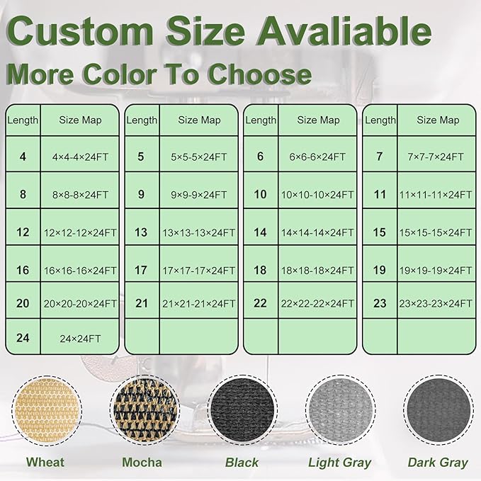 Artpuch Outdoor Pergola Shade Cover 4x7 FT Sun Shade Cloth with Grommets Mocha 90% UV Protection Canopy Patio Privacy Screen (Customized Available)