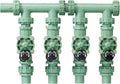 Orbit 57257 4-Valve Preassembled Sprinkler Manifold – Easy Install, Smart Controller Compatible, Works with PVC & Poly Pipe, Includes 4 in-Line Valves