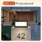 Solar Post Lights Outdoor 12x12, Square Solar Pillar Lights Outdoor | 11.8'' Column Light Waterproof, Dusk to Dawn Extra Large Pillar Light, Modern Column Lamp Fixture for Entrance Driveway Fence
