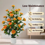 artificial camellia tree, 3ft faux flowering camellia plant, side view