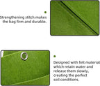 Hanging Planting Grow Bags, 9 Pockets Hanging Vertical Wall Planter Wall Mounted Grow Bag Outdoor Indoor Gardening Vertical Greening Flower Container, Planting Bags Storage Bags(0.5 m × 0.5 m, Green)