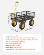 vevor 500lbs steel garden cart heavy duty metal on a desk or shelf