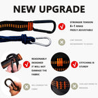 2pcs Hammock Straps with Carabiners, 2m/78.7inch Long & 7 Adjustable Loops Total- Quick & Easy Setup for Hammock,Swing. Extra Strong, Lightweight & Tree Friendly.