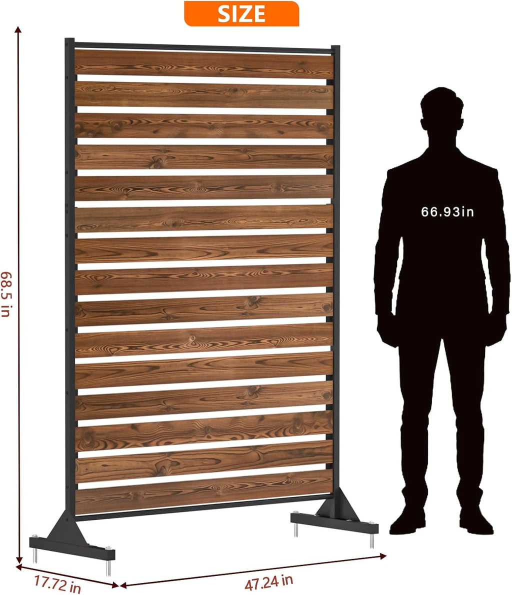 6ft wooden privacy screen, upgrade outdoor specialty anti-corrosion, package contents