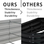 8x4x1ft(2 Pack) Galvanized Raised Garden Bed,Outdoor Planter Box Metal Patio Kit Planting Bed for Vegetables Flowers Herb,Black