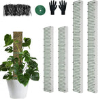 60"/40"/24" Metal Moss Pole, D Shape Sphagnum Moss Pole, Moss Poles for Climbing Plants, Monstera, Indoor Climbing Plants (2 Each of 40" 24")