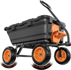 etoolab dump garden cart 900lb capacity with 10-inch, main product view